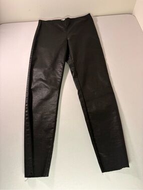 H&M Black Skinny Faux-Leather Jeans